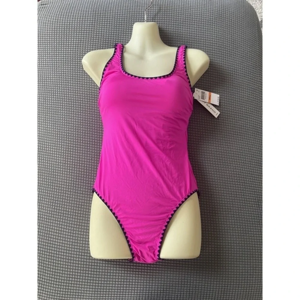 Lucky Brand Shell Stitch‎ Pink One Piece Womens Swimsuit